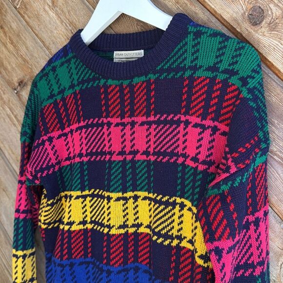 Urban outfitters UO andi multicolor plaid sweater size small - Picture 3 of 4